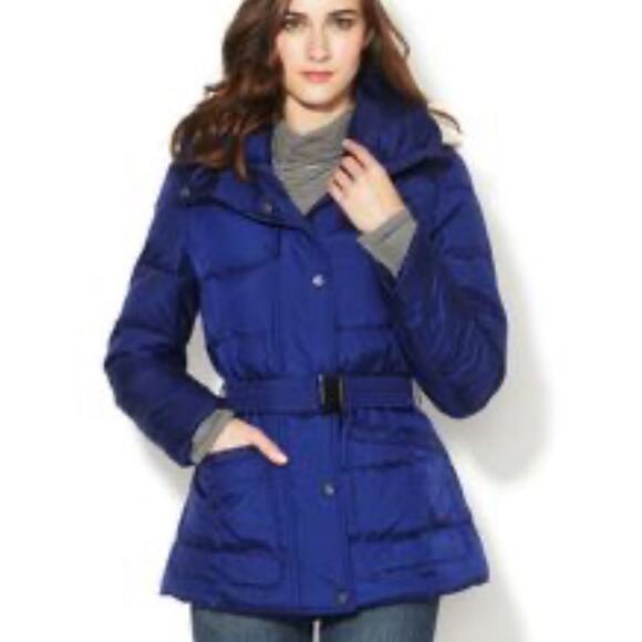 Wythe NY royal blue puffer coat, size L
